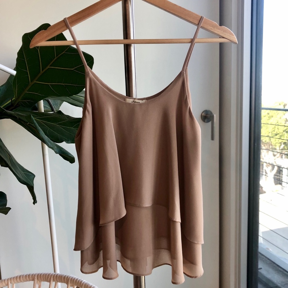 Soprano XS Double Layer Camisole - caramel